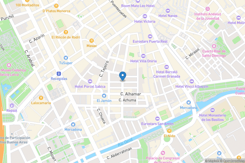 Escuela Montalbán, Tandem Granada - Open Street Map