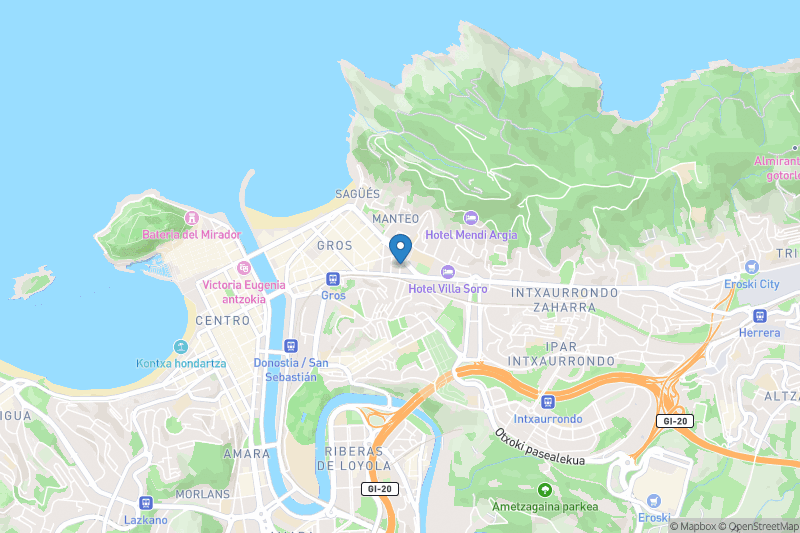 Tandem San Sebastian - Open Street Map