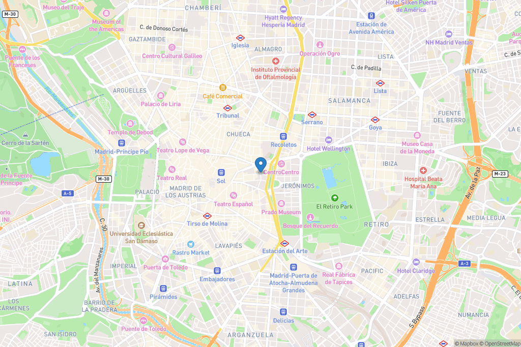 Tandem Madrid - Open Street Map